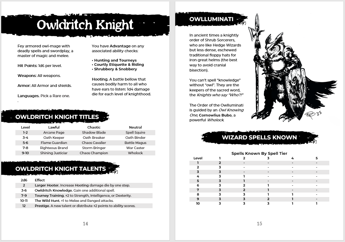 ShadOwlDark by Darcy Perry for Shadowdark RPG