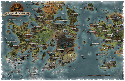 DuckQuest Map of AquaLoonia